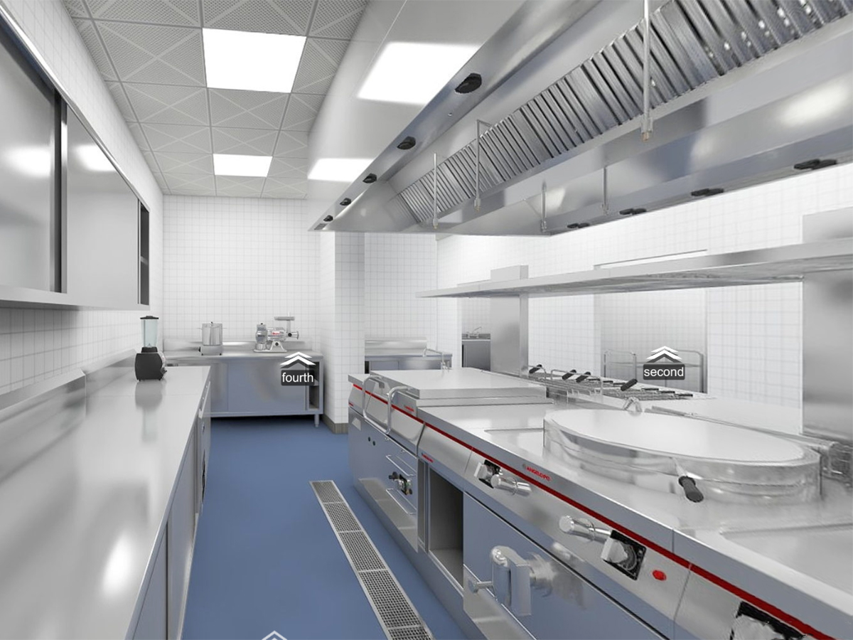 商用厨房VR实景